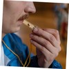 BESPORTBLE 1pc Brass Referee Whistle Keychain Survival Pendant for Outdoor
