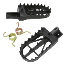 ZETA Racing CC110 (JA10/JA45/JA60) Wide Foot Pegs '13-22 Spring Included Mid (Genuine Equivalent) Width Around 2.0 inches (50 mm) Stable Riding, Standing, Mud Drainage, Chromoly Steel, High Strength,