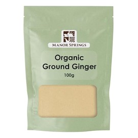 Organic Ginger Ground 100g by Manor Springs Organic
