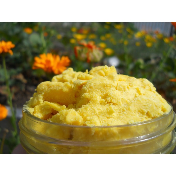 HalalEveryDay Raw Unrefined Grade A Soft and Smooth Yellow African Shea Butter from Ghana - Amazing quality and consistency - comes in a 16 oz Jar - Total weight approximately 14 oz