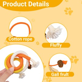 Debbery 3Pcs Catnip Chew Rope, Multiple Colors, Bite-Resistant Catnip Toy, Indoor Cat Toys, for Cats to Entertain Themselves, Chew and Clean Teeth, for All Breeds