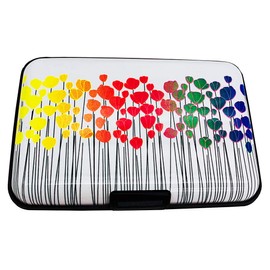 BFL RFID Credit Card Holder for Women or Men, Theft Proof Credit Card Holder, Slim Design Fits in Pocket (Pretty flower)