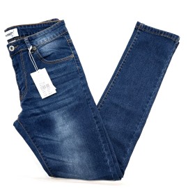 M.Society Men's Size 32X32 Skinny Fit Indigo Jeans Solid Stylish Denim Premium