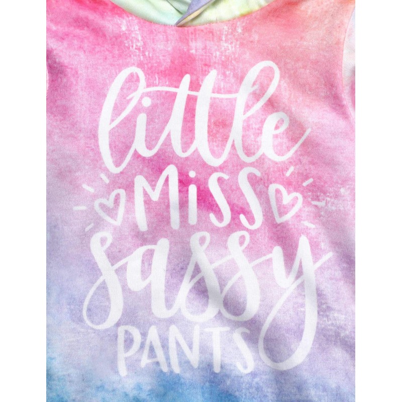 Toddler Baby Girl Clothes Tie Dye Hoodie Sweatsuit Infant Baby