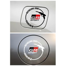 Camry Tank Cover Sticker Fuel Lid Car Fuel Outlet Decal Universal Heat Resistant Fashion 1 Piece (White, Camry)