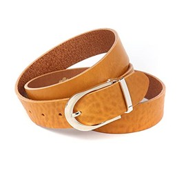 Anthoni Crown Women's leather belt, petrol, 100