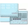 ShellScale Decals HO109 - Norfolk and Western "NW" Diesel DECALS