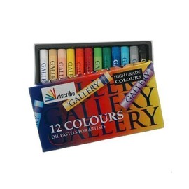 Inscribe Gallery Oil Pastels for Artists Box of 12