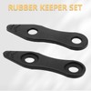 EAORBD S Hook Keeper Rubber S-Hook Retainer for Trailer Tow