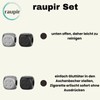 raupir Set of 2 embers for ashtray cubes, metal fire