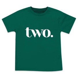 Wild and Happy 2 Year Old Birthday Shirt 2nd Bday Party T-Shirt Toddler Boy Outfit Number Two 2T Green