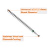 sourcing map 4pcs 100-120 Grits Diamond Grinding Bit 1.8mm Ball