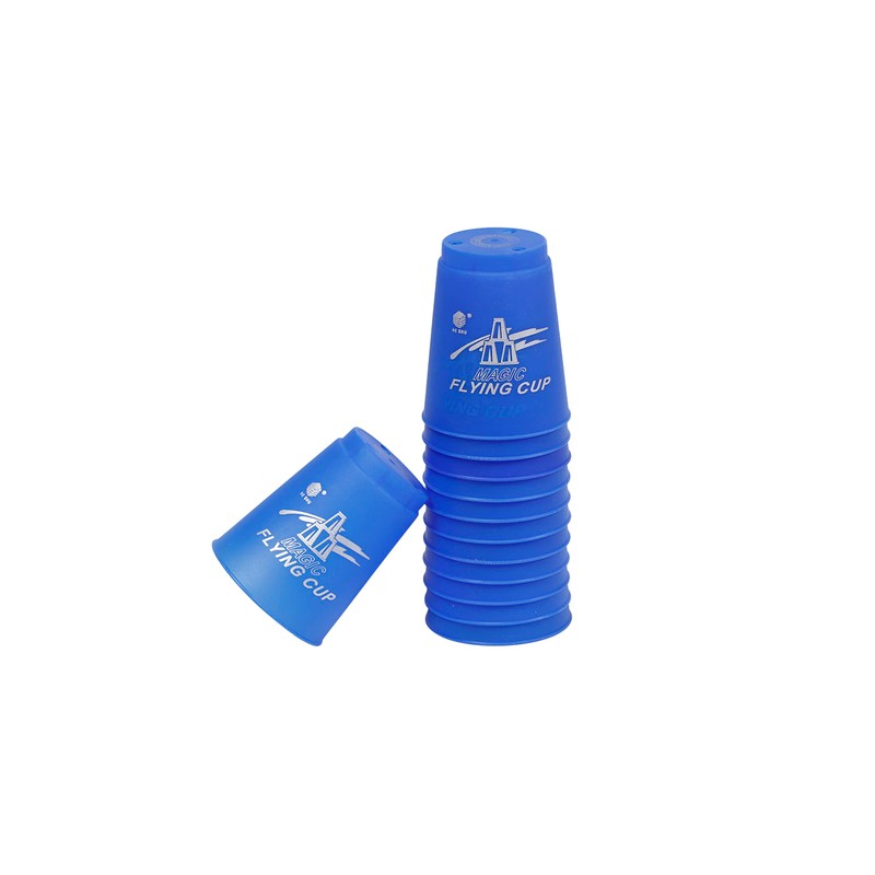 Felizly Sports Stacking Cups, 12 Count [Mat with Timer] (Red)