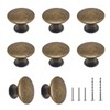 LOUZAGO 16 Pcs Antique Brass Cabinet Knobs, 1-1/5 inch Kitchen