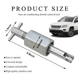 ZNDAW AC Orifice Tube Removal Tool, Professional Stainless Steel A/C Orifice Tube Remover, Air Conditioning Tubes Remover Installer Tools for Vehicle Repair, Car Accessories (Silver)