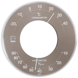 Empex LV-4357 Thermometer/Hygrometer, Serena, Color Thermometer/Hygrometer, Stand-On, Made in Japan, Gray, 4.1 x 0.4 inches (10.6 x 0 cm)
