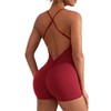 YEOREO Backless Tummy Control Jumpsuits for Women One Piece Workout