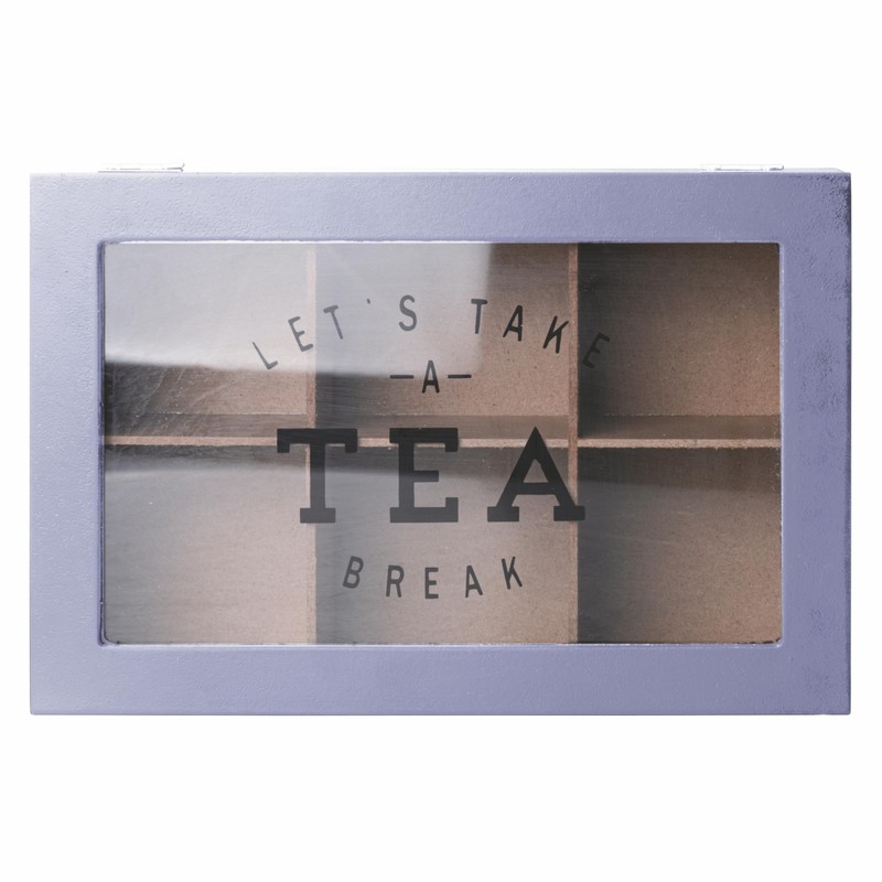 Galileo Sibilla Tea and Herbal Tea Storage Box, 6 Compartments,