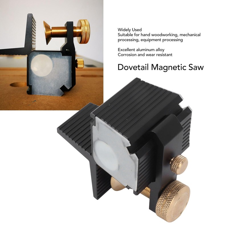 Dovetail Guide Gauge Magnetic Saw, Woodworking Dovetail Magnetic Saw 1:7