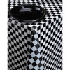 Creative Converting Plastic Banquet Table Cover, Black Check - 108x54in