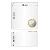 Acrylic Block 75 x 75 x 40 mm Transparent, Glossy