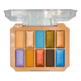 Paletas De Sombras Varios Tonos Mate Brillante 10 Colores