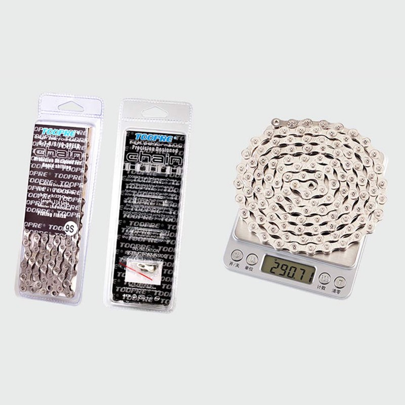 VOANZO Bicycle Chain, Full plating Silver Rust-proof Mountain Road Bike