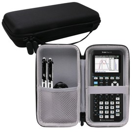 WERJIA Hard Carrying Case for Texas Instruments TI-84 Plus CE/TI-84 Plus/TI-Nspire CX II CAS/TI-Nspire CX II/TI-83 Plus/TI-89 Titanium/TI-85 / TI-86 Color Graphing Calculator (black)