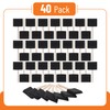 Bates- Foam Paint Brushes, 3", 40 Pack, Black Sponge Brushes