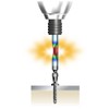 ANEX ACTP-2110 Color Torsion Bit, Double-Ended +2 x 4.3 Inches