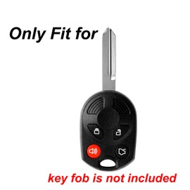 WEIBISS 2Pcs Silicone Key Fob Cover Protector Keyless Jacket Remote Holder for Ford Escape Explorer Mustang Transit Fusion Focus Lincoln Navigator Zephyr, Blue+Purple