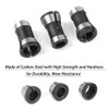 Saipe 6pcs High Precision Trimmer Collet Adapter 6mm 1/4" 8mm