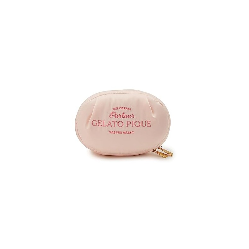 Gelato Pique PWGB234658 Satin Logo Embroidered Pouch, pink (PNK)