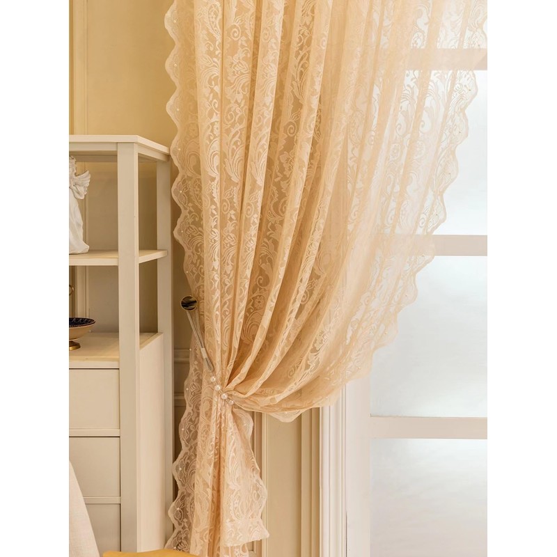 Lace Curtains 96 Drop Net Curtain for Doors or Patio