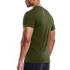 Zengjo Workout T Shirts for Men Quick Dry(Army Green,XL)