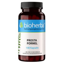 Prosta Complex Capsules - Pack of 100 with Saw Palmetto Nettle Ginseng Beta-sitosterol & Zinc for Normal Metabolism and DNA Synthesis by BIOHERBA PZN 19642296