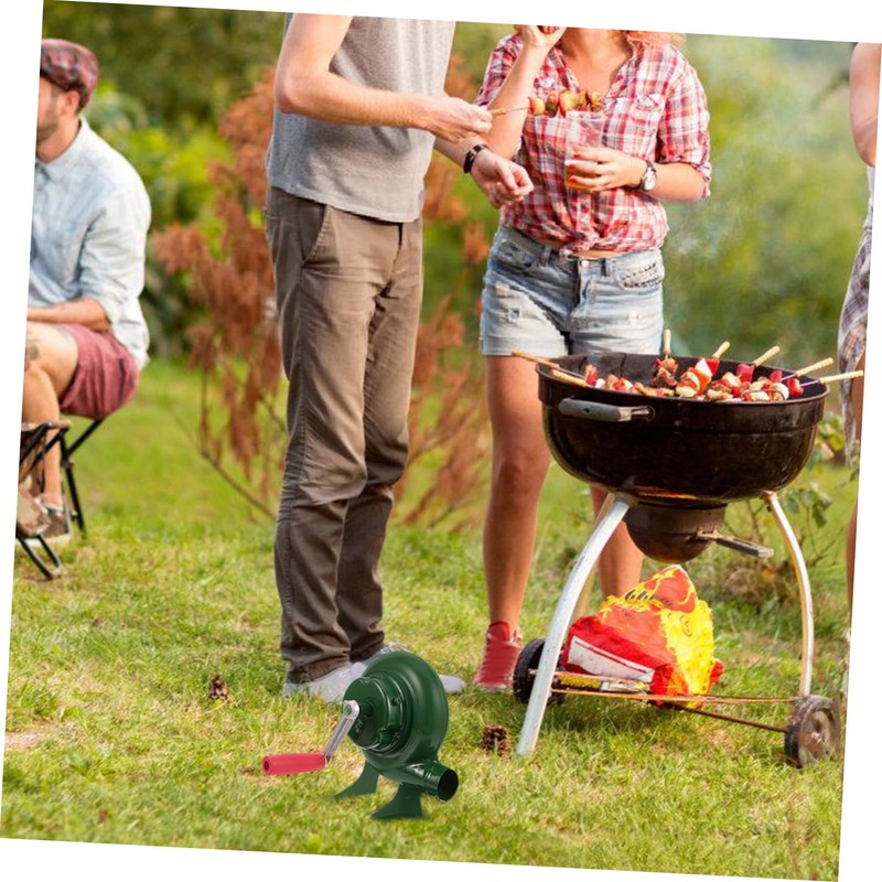Outanaya Hand Crank Bbq Fan Portable Fire Blower Utility Blower