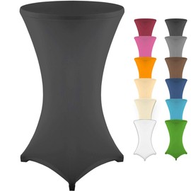 Gräfenstayn® Diana High Table Cover Various Colours and Sizes for a Table Diameter of 60 cm Diameter 70 cm Diameter 80 cm with Öko-Tex Standard 100 Seal Tested Confidence 30435, Ø 80