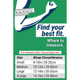 OS1st ES6 Elbow Compression Bracing Sleeve (One Sleeve) relieves Tennis or Golfer's Elbow, Cubital Tunnel Syndrome, Supports Damaged Tendons and Controls Forearm Pain (Small, Black)