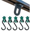 Greenhouse Twist Clips with S Hooks [50 Pack] for inside