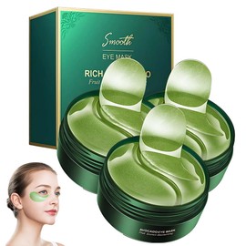 Avocado Eye Mask 60 Pcs - Best Collagen Patches For Fine Lines, Wrinkles,Parches Ojos Hidratantes con Colágeno, Reduce Bolsas, Ojeras, Fatiga,...     