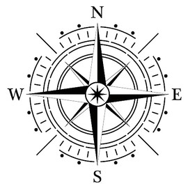 Dopetattoo 6 Sheets 6 Sheets Temporary Fake Tattoos For Men Adults Compass Rose for Marine or Nautical Also for Including in Maps Temporary Fake Tattoo For Women Neck Arm Chest For Woman