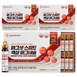 Daewoong Life Science Mag Shot Speed ​​Liquid Magnesium 24 Pieces, 3 Pieces / 대웅생명과학 마그샷 스피드 액상 마그네슘 24개입, 3개