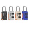 4pcs Locker Padlocks,Stylish Suitcase Locks with Code,Rustproof Luggage Locks for
