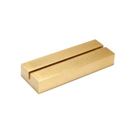 UNIQOOO 20 Pack 4" Gold Birch Wood Stands for Wedding Acrylic Sign, Wood Table Number Holders for 1/8 Thick Acrylic Sheets | Wedding Display Stand, Card Holder for Bar Menu, Retail Sign, Party