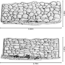 Linda Craft Different Brick Background Spring Clear Stamps for Card Making Decoration and DIY Scrapbooking