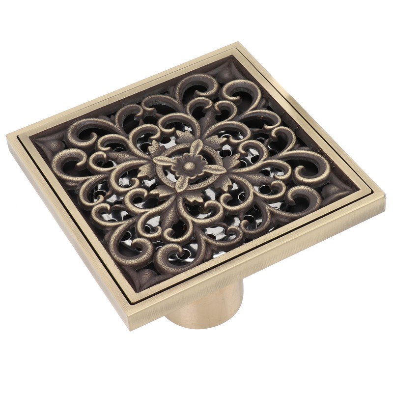 Floor Drain Antique Copper Shower Drain Kit for Home Hotel
