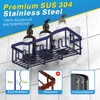 EUDELE EUDELE 5-Pack Rustproof Stainless Steel Shower Caddy C No