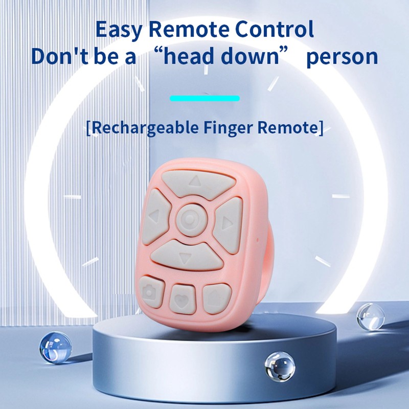 Bluetooth Remote Control Scrolling Ring Wireless Page Turner Fingertip Scrolling