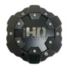 FAST HD C706901 C611910-1CAP Matte Black/Chrome Logo Wheel Center Cap